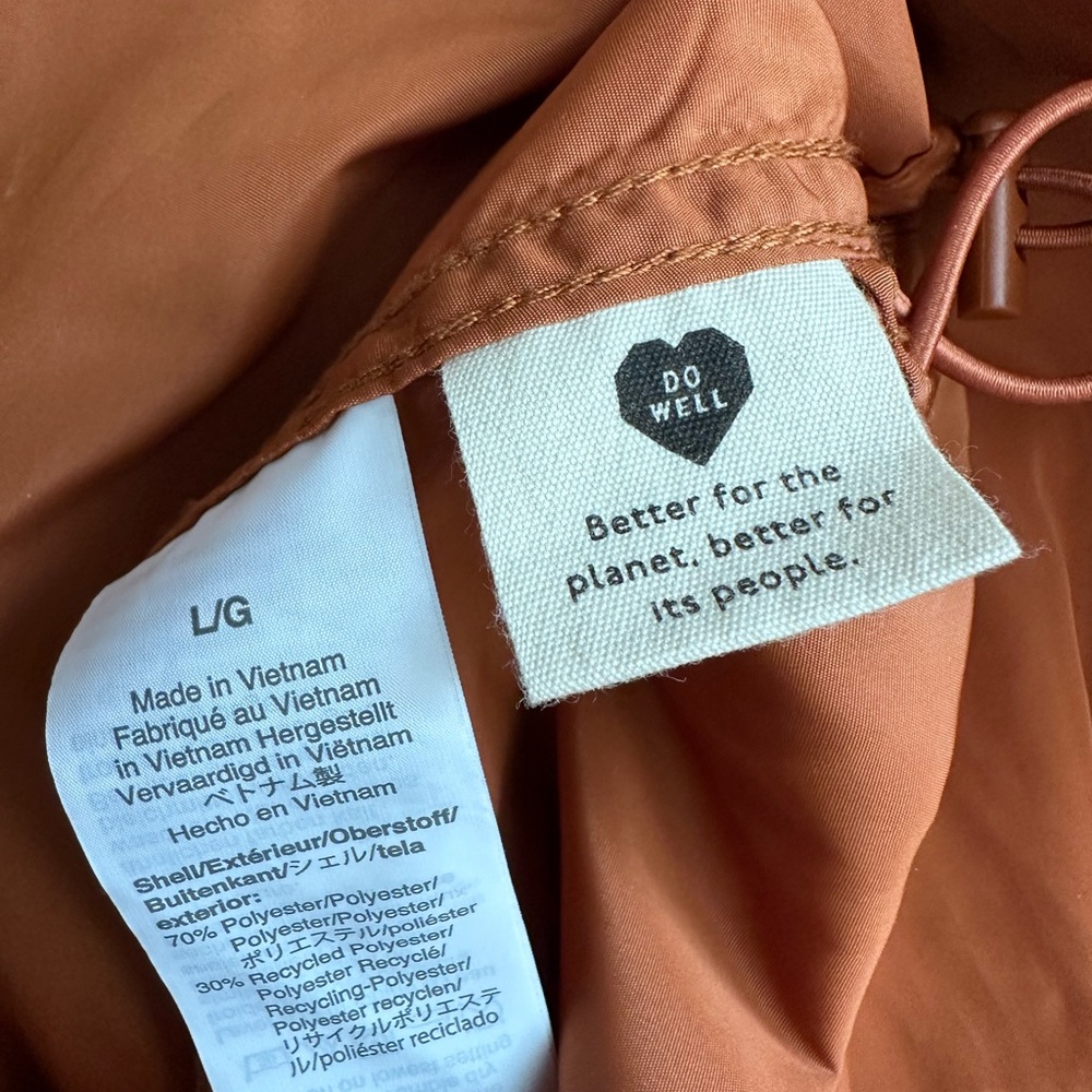 Madewell Raincheck Packable Raincoat size large - Picture 11 of 13